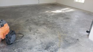 old garage floor